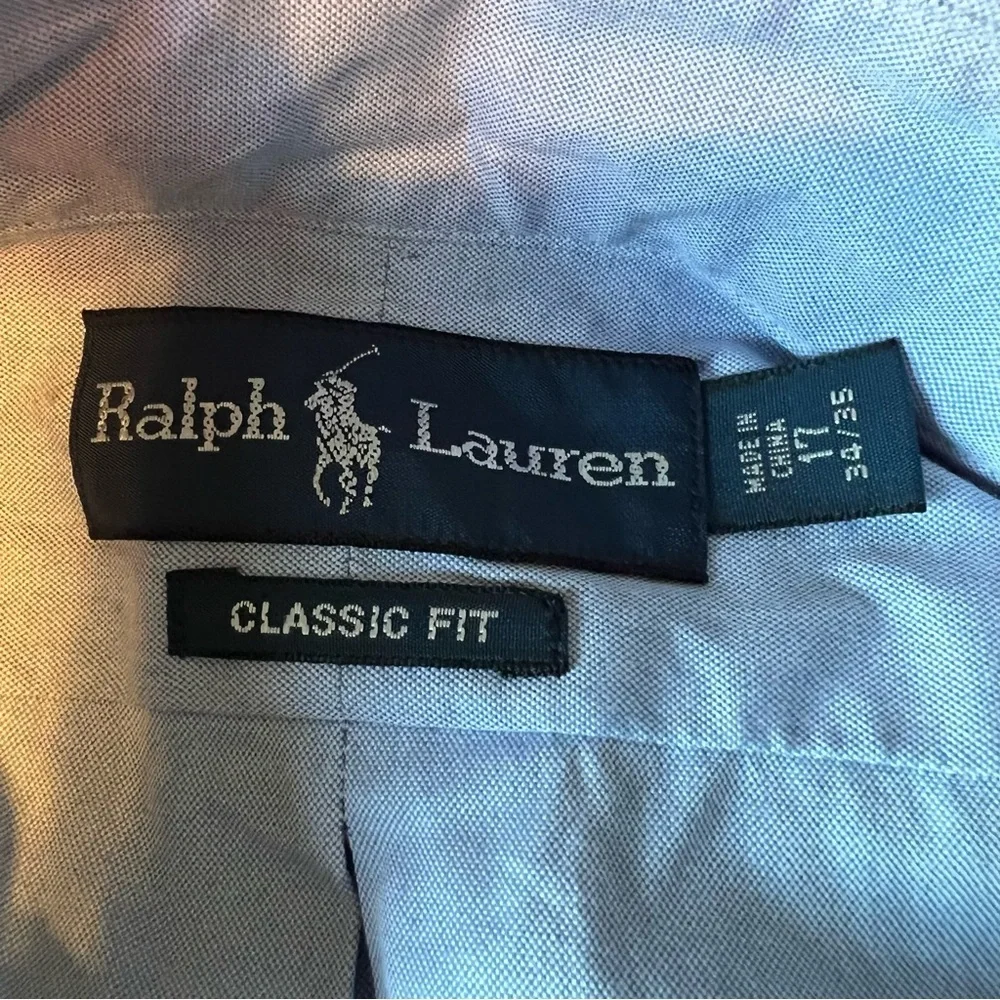 Polo Ralph Lauren size 17/XL light blue dress shirt